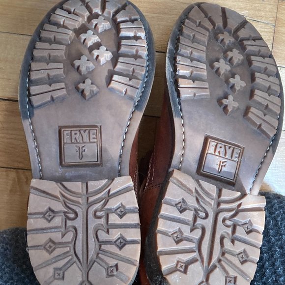 Frye Valerie Shearling Short Boots in Cognac - Picture 3 of 5